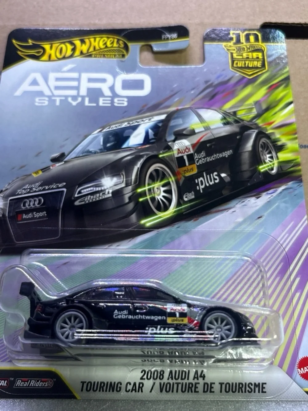 Hot wheels aero styles 2008 Audi A4 Touring Car - Black